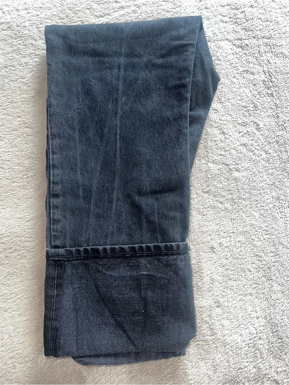 Reformation High-Rise Straight Jeans in Charcoal Gray - Picture 5 of 5